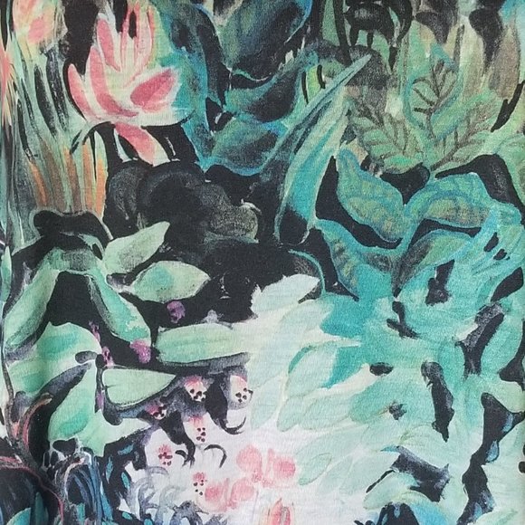 H&M Floral Top with Neck Zipper - Picture 2 of 7